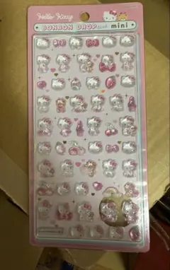ボンボンドロップシール　ミニ　正規品　ハローキティ　ピンク