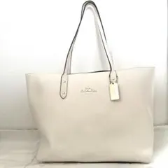 コーチ COACHトートバッグ レザー F72673 A4 肩掛け ホワイト