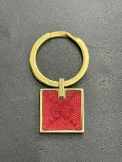 【最終値下げ】GUCCI グッチ GGキャンバス キーリング レッド ゴールドのサムネイル