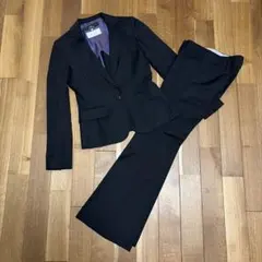 美品』Paul Stuart スカートスーツ上下 黒8 ステッチ ビジネス - メルカリ