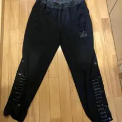 ナイキエアジョーダンサイドスナップトラックパンツ黒メンズLドライフィットジャージ