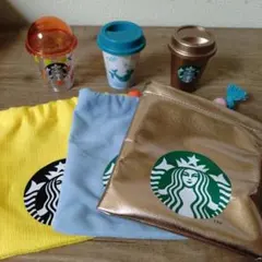 STARBUCKS ミニカップ 巾着 3種セット