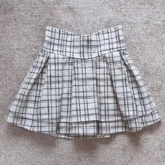 ミシェルマカロン　美脚スカート　サマーツイード　白　Sサイズ