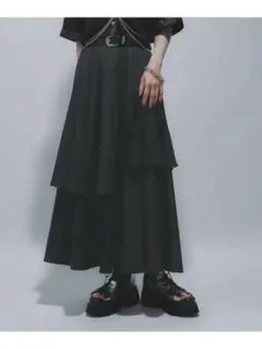 HARE ジャガードプリーツレイヤースカート