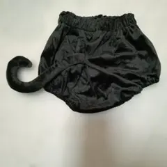 黒猫 しっぽ付き ブルマ ベビー 80