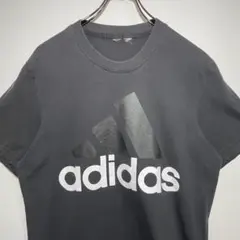 adidas アディダス　Tシャツ　サイズ実寸　デカロゴ　プリントロゴ　古着