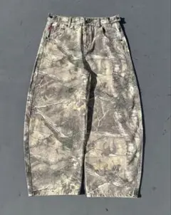 9090 King Logo Double Knee Buggy Pants L - メルカリ