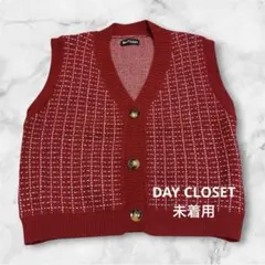DAY CLOSET レディース レトロチェックニットベスト