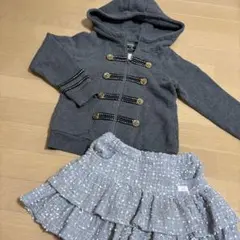 メゾピアノ パーカー キュロットセット130サイズ　秋冬