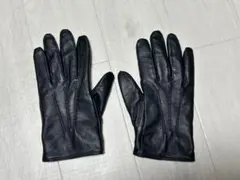 B:MING byBEAMSレザー製　黒手袋 ファー裏地付き　24cm