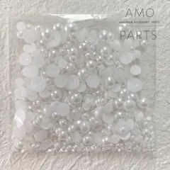 半円 半球 パール ホワイト サイズmix