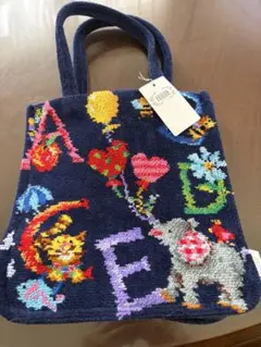 FEILER フェイラー トートバッグ ネイビー　ジョイフル　未使用のサムネイル