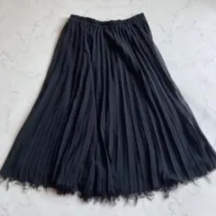 ZARA ブラック プリーツスカート Lサイズ