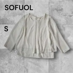 SOFUOL レディース ブラウス ホワイト Sのサムネイル