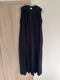 URBAN RESEARCH DOORS ノースリーブロングワンピース ネイビー