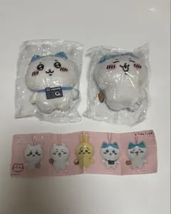 ハチワレ　ぬいぐるみ 2体セット ちいかわぬいぐるみBIG ガチャガチャ