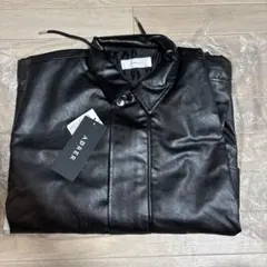 ADRER フェイクレザー ジャケット ブラックのサムネイル