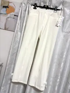 【未使用】スーパービューティー *裾リボンパンツ 42のサムネイル