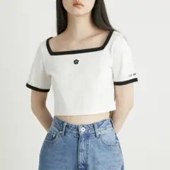 美品！シェルステッチクロップドTシャツLILYBROWN MARYQUANT半袖のサムネイル