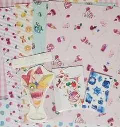 ペ*な様 作家　まとめ売り　ゆゆう　デザインペーパー　カード　シール