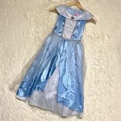 『Disney PRINCESS』（130cm）光沢水色/ノースリーブドレスのサムネイル