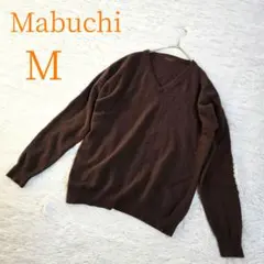 ​☆カシミヤ100%☆Vネック ニット セーター ブラウン/オーバーサイズ◾M