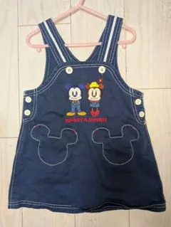 Disney MICKEY & MINNIE デニムジャンパースカート