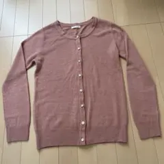 カーディガン Mサイズ　サーモンピンク