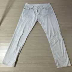 ROOT THREE ホワイトデニム ストレートパンツのサムネイル