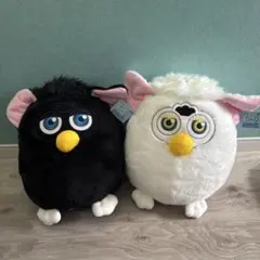 Furby ぬいぐるみ ファービー レトロ BIG もふもふ 白 黒 セット