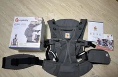 【美品】エルゴ　オムニブリーズ　グラファイトグレー　ergobaby 抱っこ紐のサムネイル