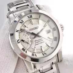 【稼働】 SEIKO メンズ 腕時計 premier KINETIC オートマ