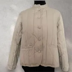 SM2サマンサモスモス 中綿ショートコート スタンドカラー ベージュ 未使用品