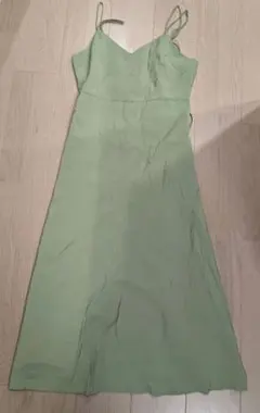 ViS キャミワンピース グリーン S
