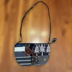 ミナペルホネン　パッチワークデザインポシェット