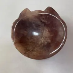 お値下げ中⭕️桜瑪瑙 猫 小さいサイズ お皿 天然石