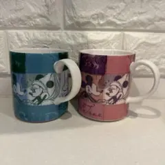 Francfranc ミッキー＆ミニー ペアマグカップ 箱付き