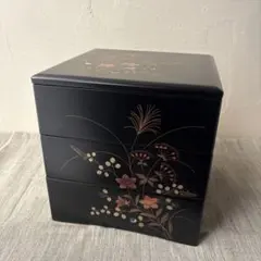 葉書入 紫式部 黒色 漆器 文箱 葉と実の装飾 - メルカリ