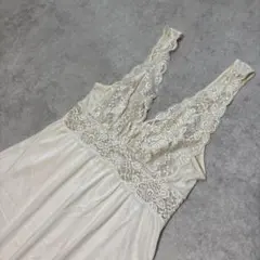 ヴィンテージ スリップドレス　ワンピース　レース　古着