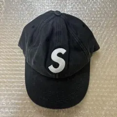 SUPREME ブラックキャップ Sロゴ