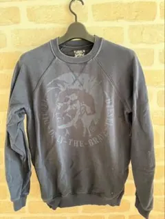 ディーゼルDIESEダークグレー スウェット パーカー トレーナー S