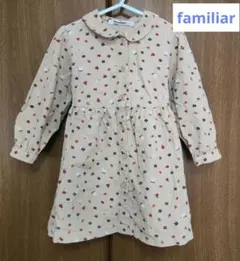 【familiar】ファミリア　ワンピース　コーデュロイ　100㎝