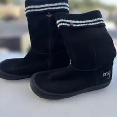 ROXY ブラックスエードブーツ23センチくらい