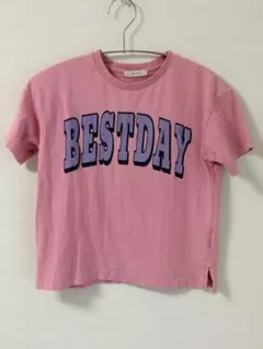 BAYFLOW ベイフロー キッズ ロゴTシャツ ピンク 130 綿100%のサムネイル