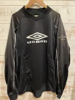 90s UMBRO アンブロ　ブラック 長袖ピステ　Mサイズ