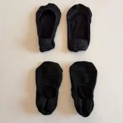 黒フットカバー　 2足セット　中古　ホームクリーニング済み