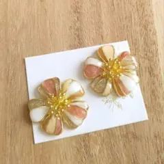 no.5863 ハンドメイド レジン ピアス イヤリング