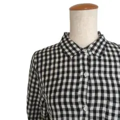 Sonny Label シャツ 長袖 チェック 38 麻