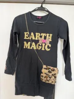 EARTHMAGIC 長袖ワンピース 140