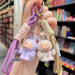LABUBU ぬいぐるみキーホルダー ストラップ